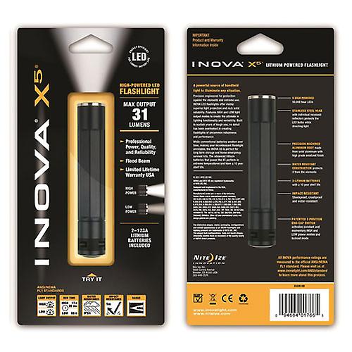 BLACK BODY Nite Ize Quality X5 Dual Mode High-Performance 5 White LED Flashlight
