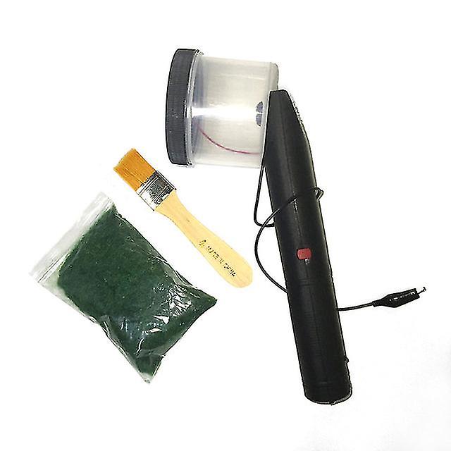 Portable Static Grass Flocking Applicator Machine 2 Sieves Grass Plant Template