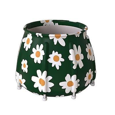 حوض استحمام محمول للأطفال الكبار سميكة قابلة للطي حوض استحمام زهرة دلو حمام بدون غطاء