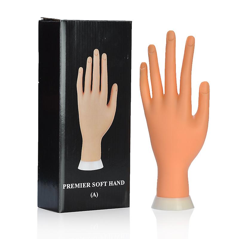 Flexible Positioning Silicone Left Hand Model Nail Enhancement Training Artificial Hand