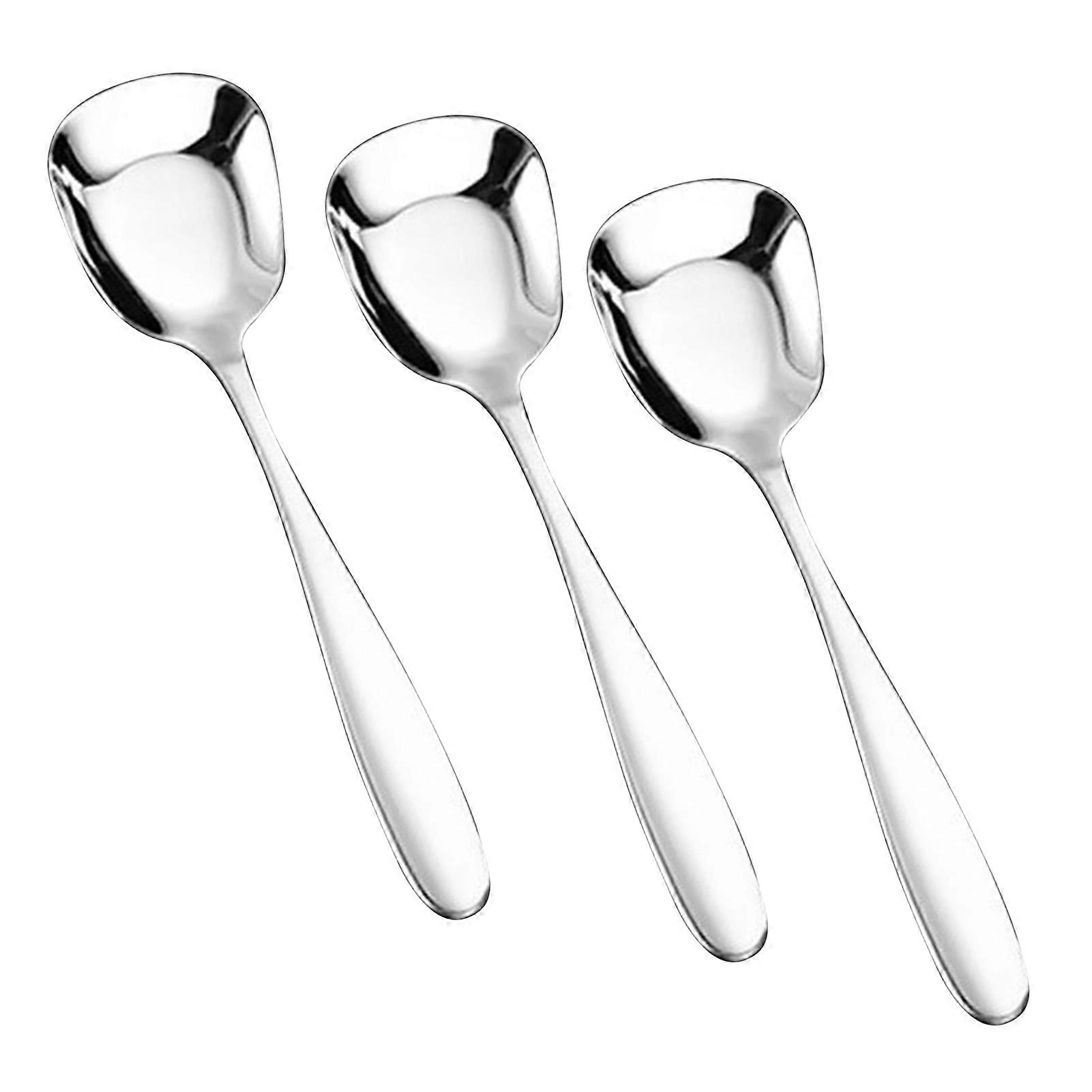Stainless Steel Tableware Spoon Food Grade Rustproof Shovel Spoons for Dining Table