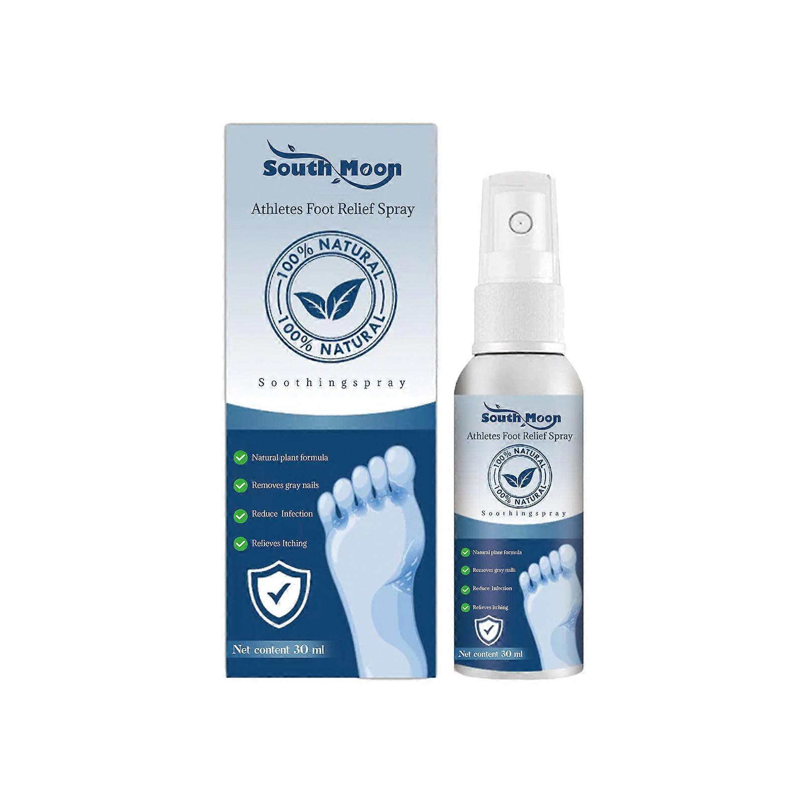 South Moon Foot Spray Ανακουφίστε Τον Ιδρώτα Των Ποδιών Και Τον Κνησμό Ξεφλουδίζοντας Γκρίζα Οσμή Ποδιών Νυχιών Ενυδατική Αναζωογονητική Φροντίδα 30Ml