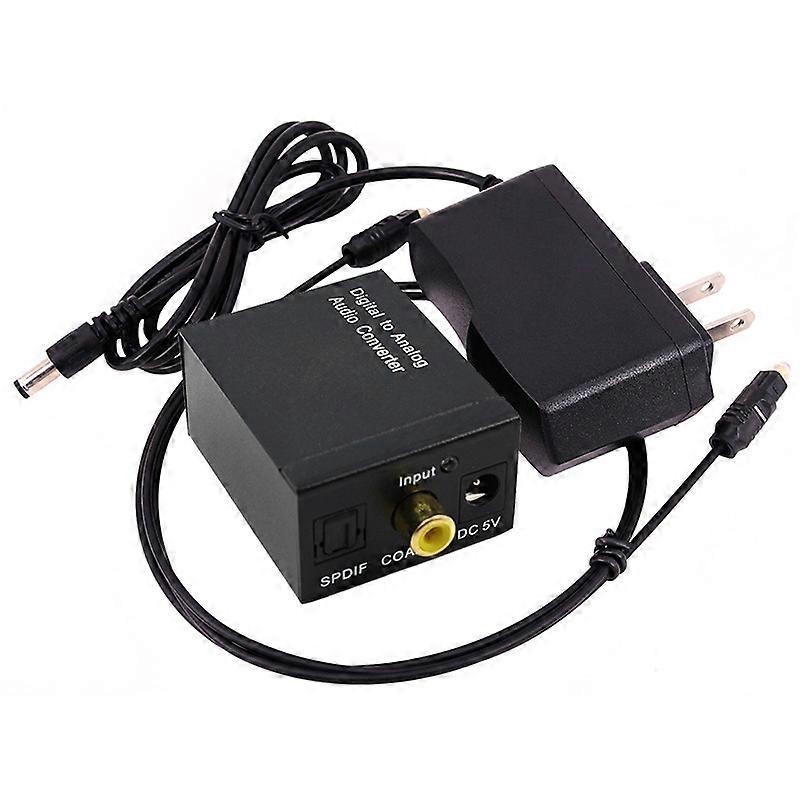 Digital To Analog Audio Converter Digital Optical Coax Coaxial Toslink To Analog Rca L/r Audio Converter Adapter Amplifier