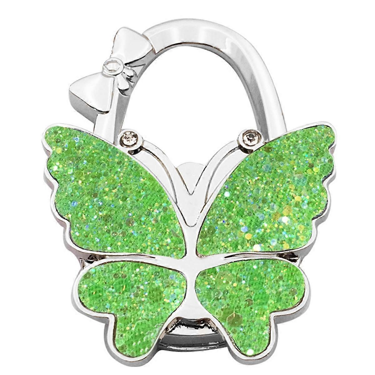 3PCS Foldable Fashion Butterfly Purse Bag Table Hook Holder for Student Handbag Hanger for Home Dec