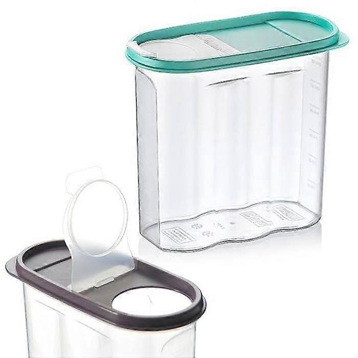 Containers with dosing caps for dry goods