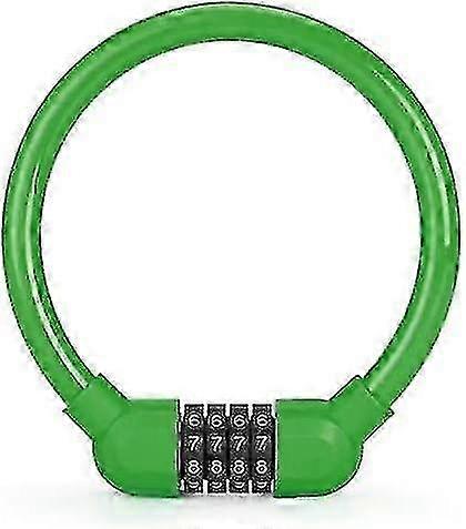 Green Bicycle Lock Anti-Theft PadBicycle 4-Digit Code For Bicycles_Feb