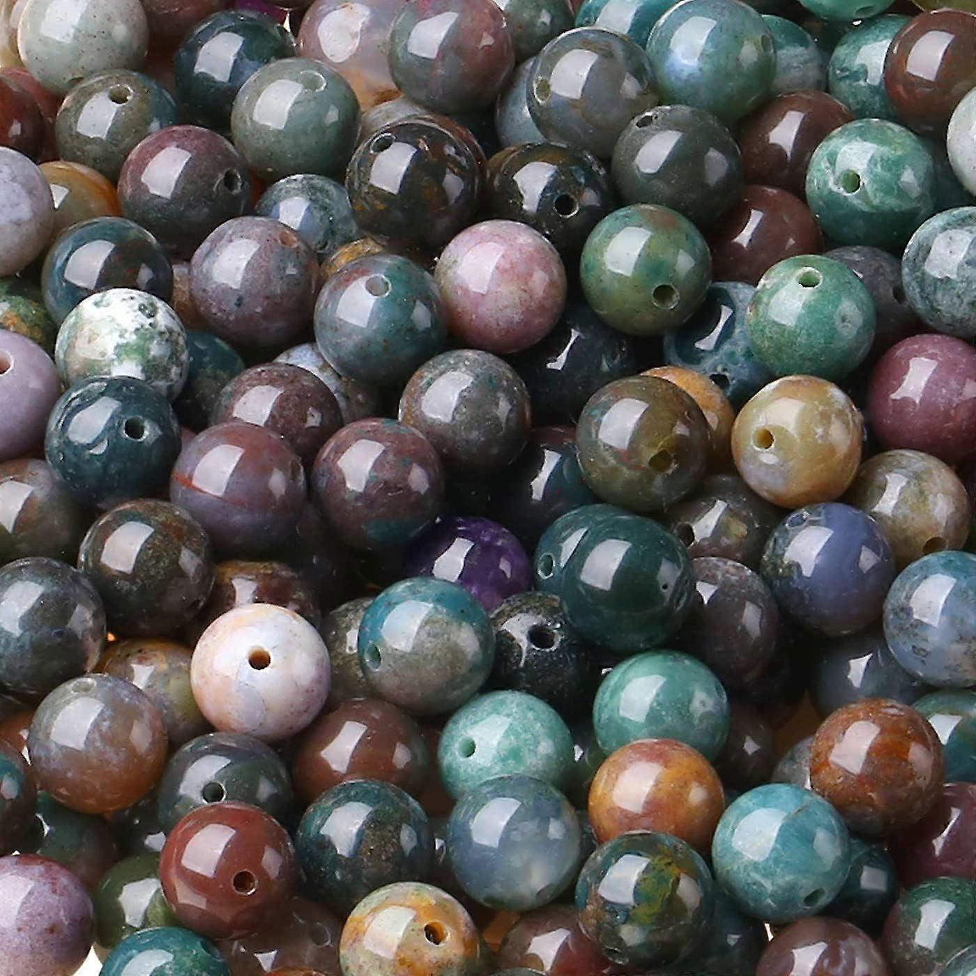 2 Reihen von Achat-Abstandsperlen lose Perlen Schmuck Abstandsperlen Naturstein Perlen dekorative Perlen