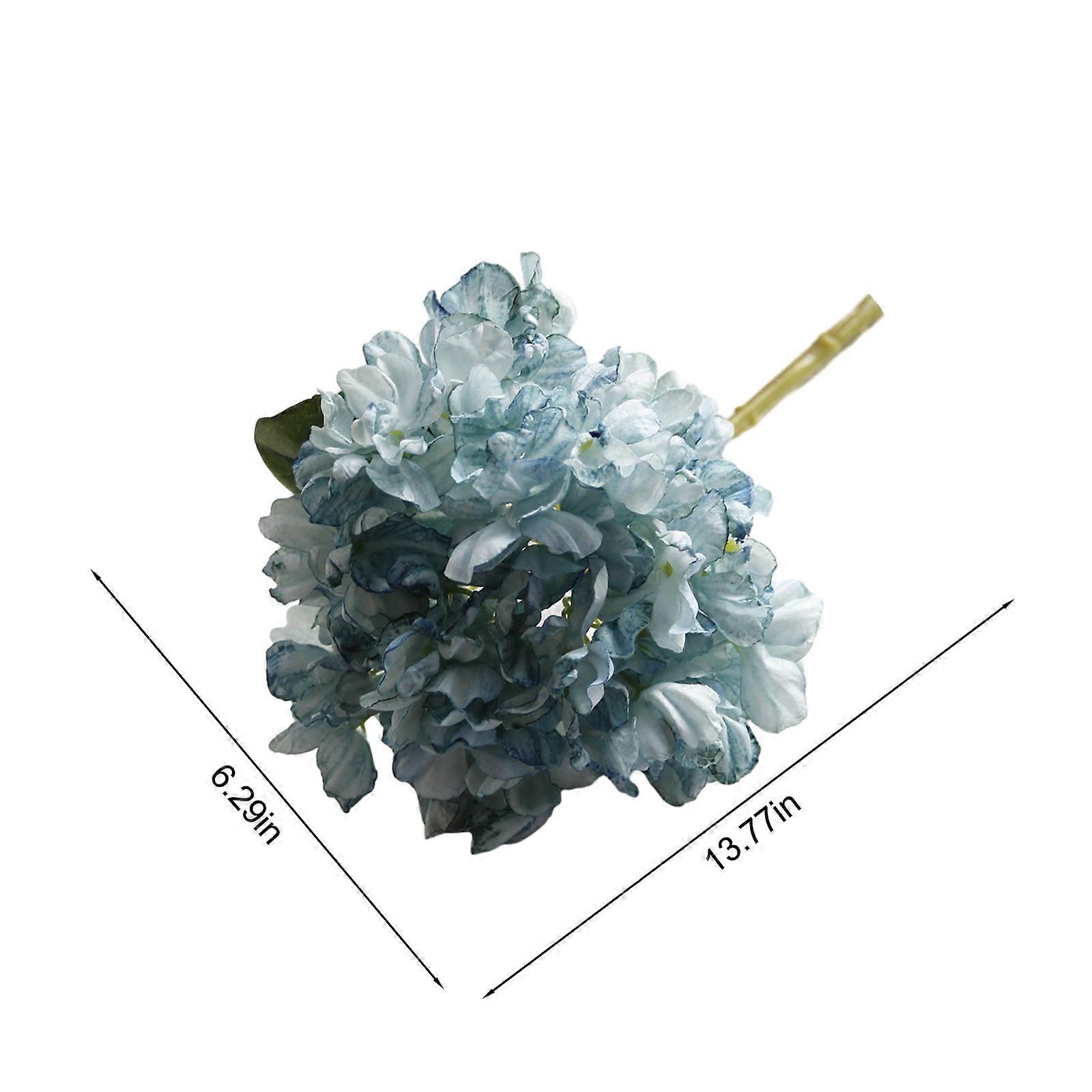 1Pc Artificial Flower Home Decor Portable Single Branch Simulation Hydrangea For Wedding Fake Hydrangea Ecologically Friendly For Party Artificial Flo