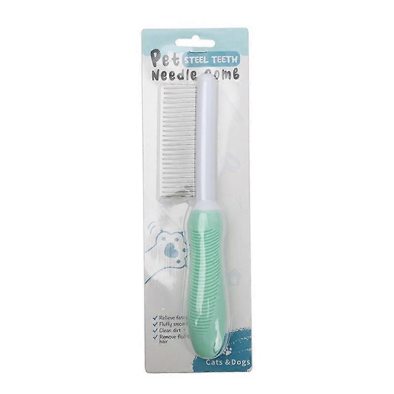 Pet Floating Hair Cleaning Comb Sparse Teeth (Green)
