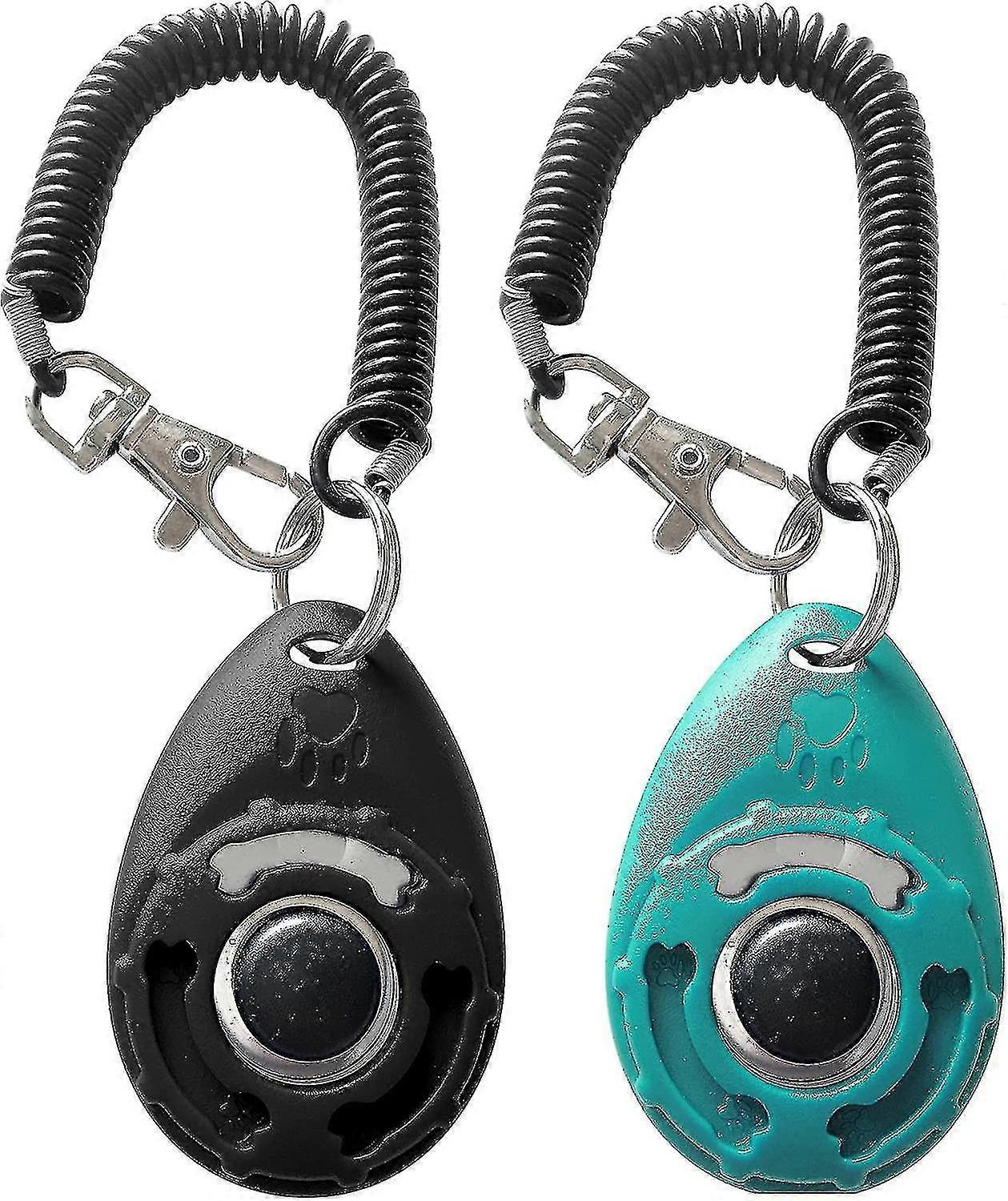 Pet Training Clicker mit Handschlaufe - Dog Training Clicker (neu Schwarz + Blau)