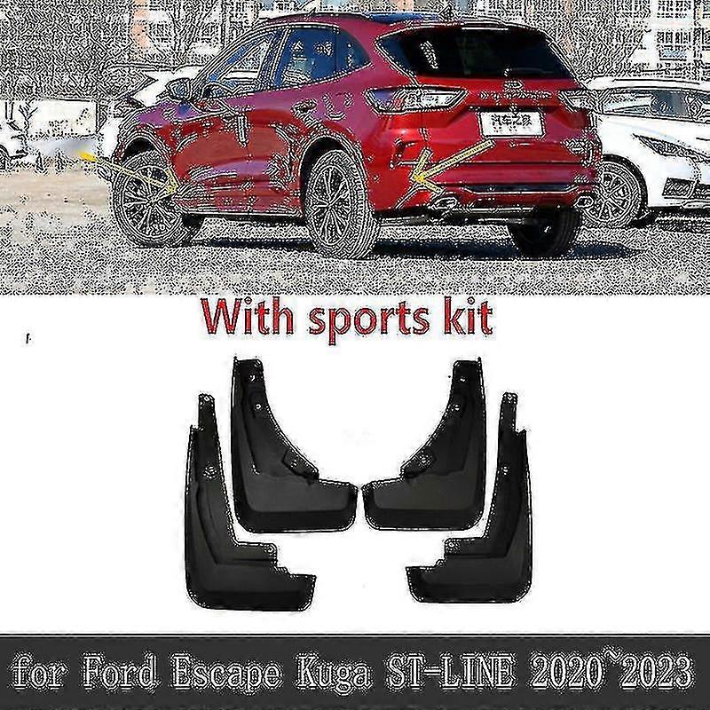 For Ford Escape Kuga 2020 2022 2022 2023 Mk4 Front Rear Wheels Splash Mud Guards Mudflap Mudguard Fender Car Accessories