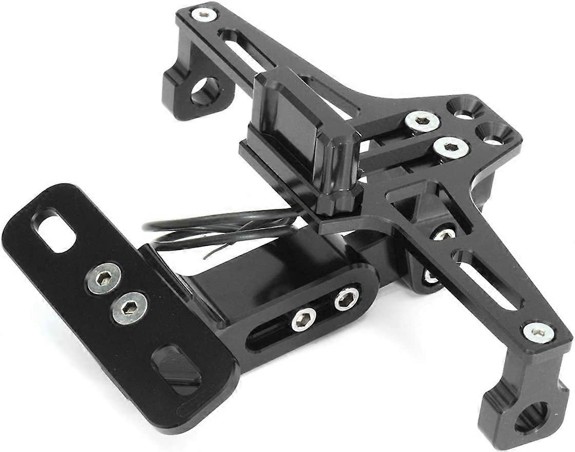 Telaio della staffa regolabile in alluminio per titolare targa con luce led regolabile per BWS R25 R3 MT03 MSX