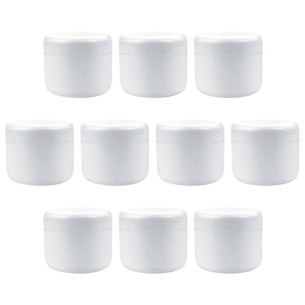 10Pcs Empty Cream Boxes Plastic Cosmetic Containers Portable Facial Cream Bottles Sub Bottles