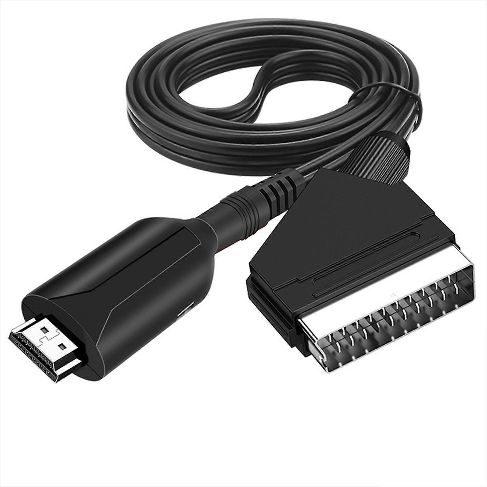 HD Multimedia Interface to SCART Cable Portable High Definition Multimedia Interface to SCART Transfer Adapter Cable Direct Connection Conversion Cabl