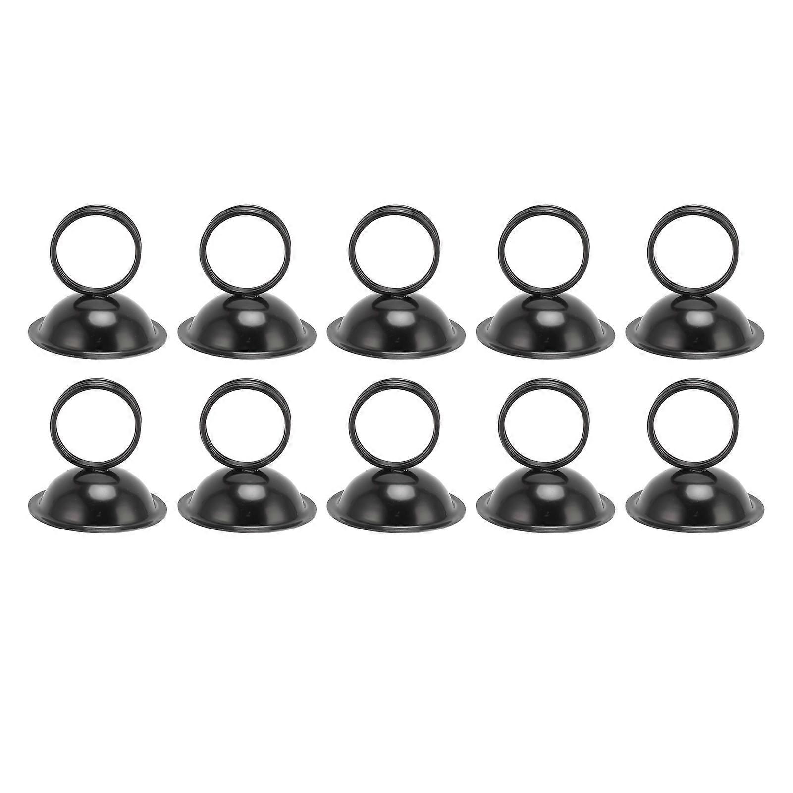 10pcs Table Number Place Card Holders Metal Wire Picture Holders Cards Menu Clips Black