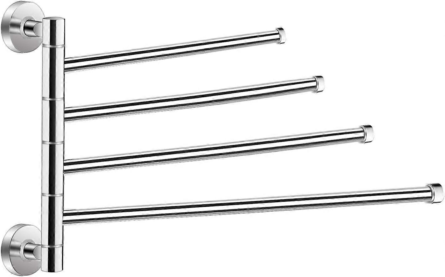 Pyyhebaari 4 kääntövarret pyyheteline 180 kierto ruosteenkestävä pyyhekuivain seinälle asennettava kääntyvä pyyheteline kylpyhuone keittiö