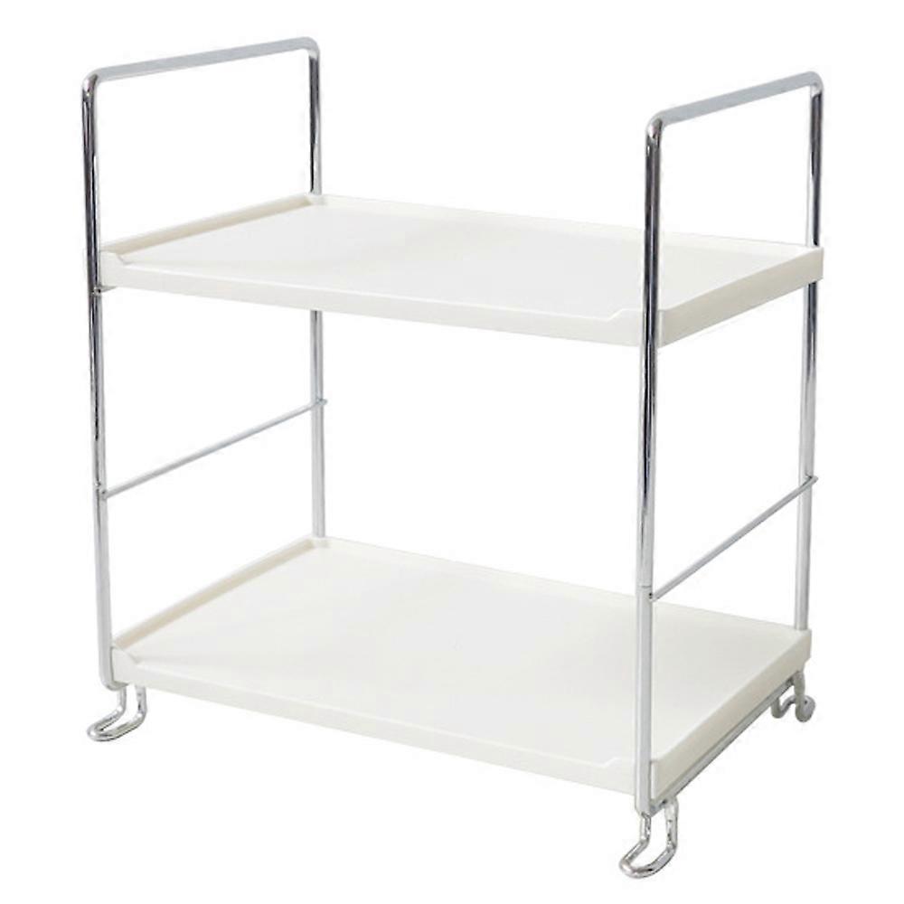 Plastic/Metal Freestanding Stackable Organizer Shelf ,Bathroom Countertop Storage Shelf