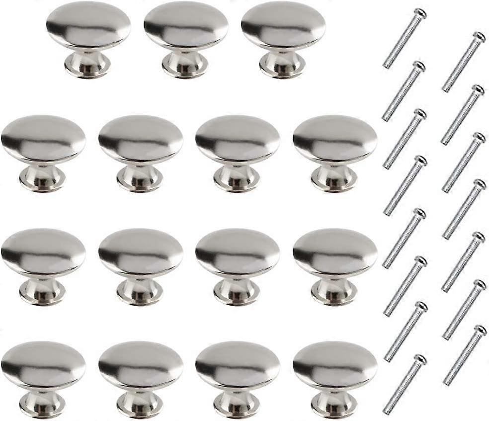 15Pcs Drawer Knob Pulls 30mm Straight Top Ring Cabinet Knobs Zinc Knobs