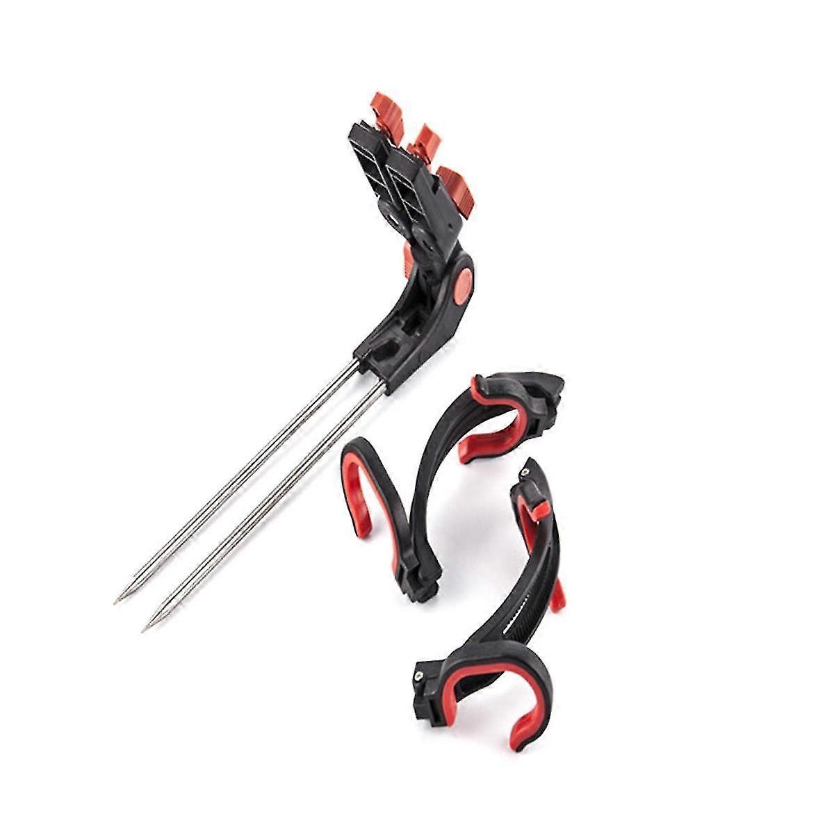 Fishing Rod Bracket Inserted Into The Ground, Double Turret, Double-headed Rod Rack, Universal Rack