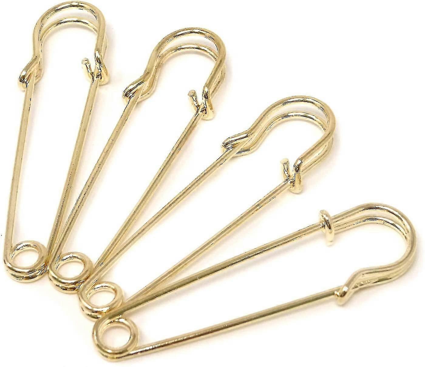 30pcs 5cm/2inch brooches heavy duty safety pins for blankets, sweaters, shawls, kilts, crafts