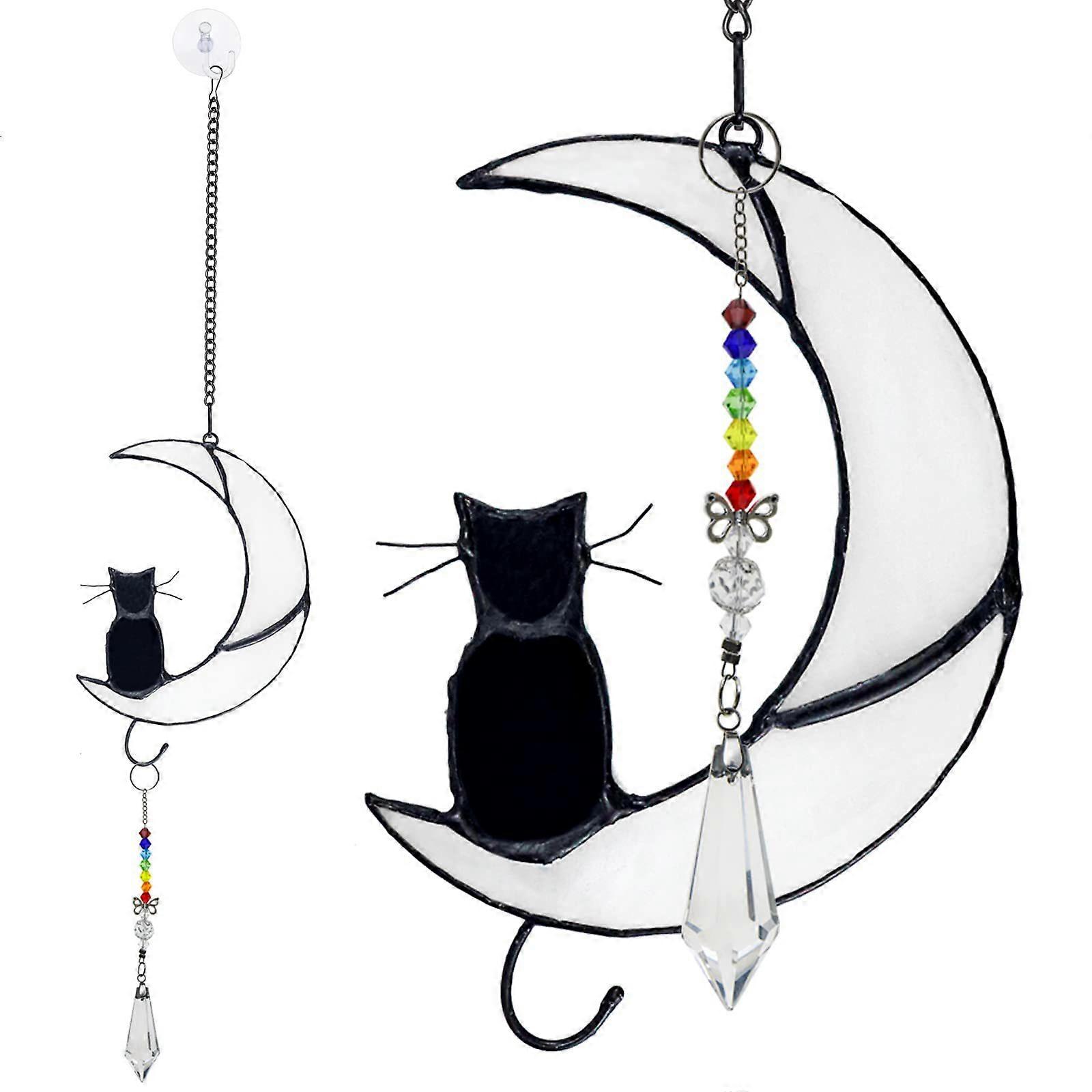 Ornament, Model Pisica/Luna, Sticla