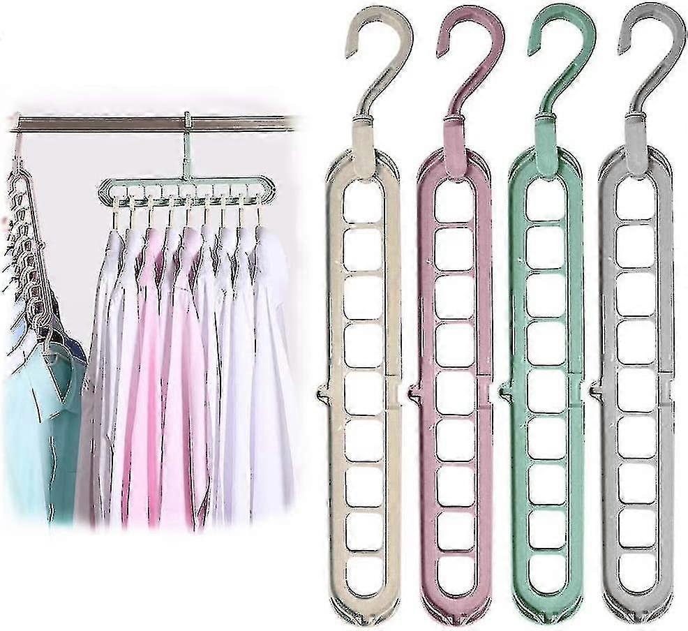 12 Pack Clothes Hangers - Premium Foldable - Versatile Space Saving - For Clothes Storage