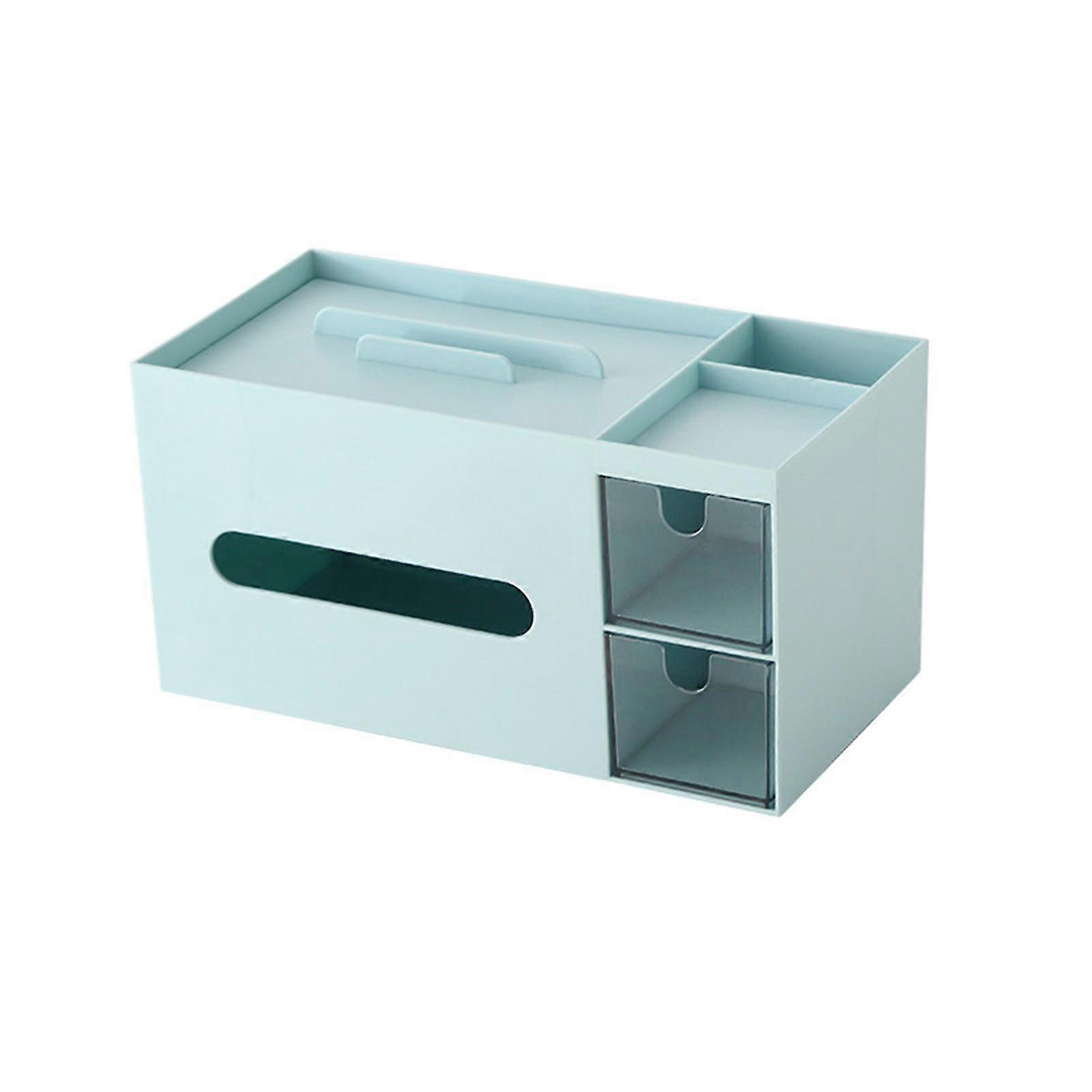 Desktop Roll Tissue Box Holder Multi Use Tissue Container Box For Household Accessories
