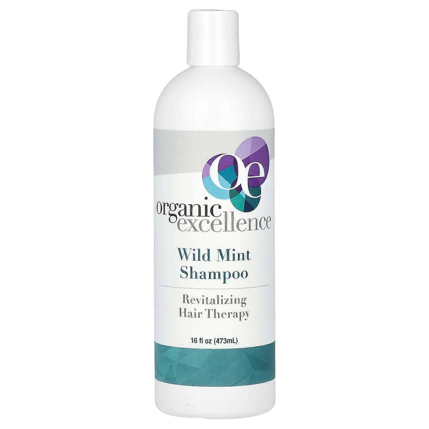 Organic Excellence, Revitalizing Hair Therapy Shampoo, Wild Mint, 16 fl oz (473 ml)