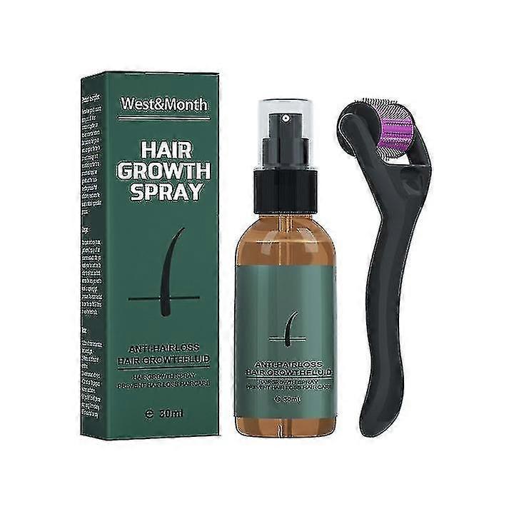 30ml Bartwuchs-Kit, Bart-Kit mit Bartrollen-Bartwuchs-Serumspray, Bartwuchs