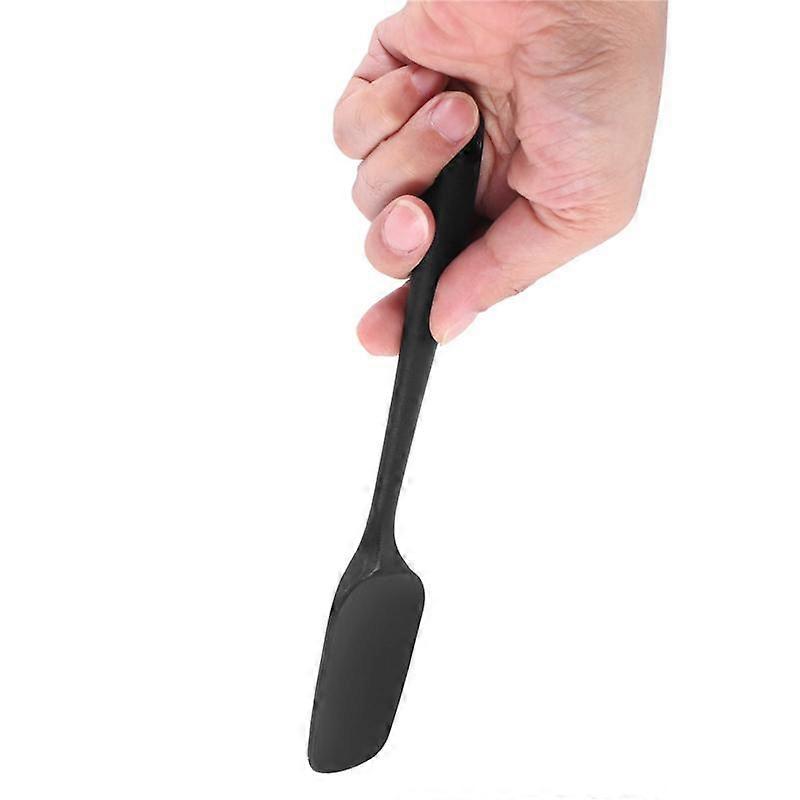 3 Pcs Silicone Spatula Black High Temperature Resistant -Free Rubber Spatula Cooking and Baking Kit