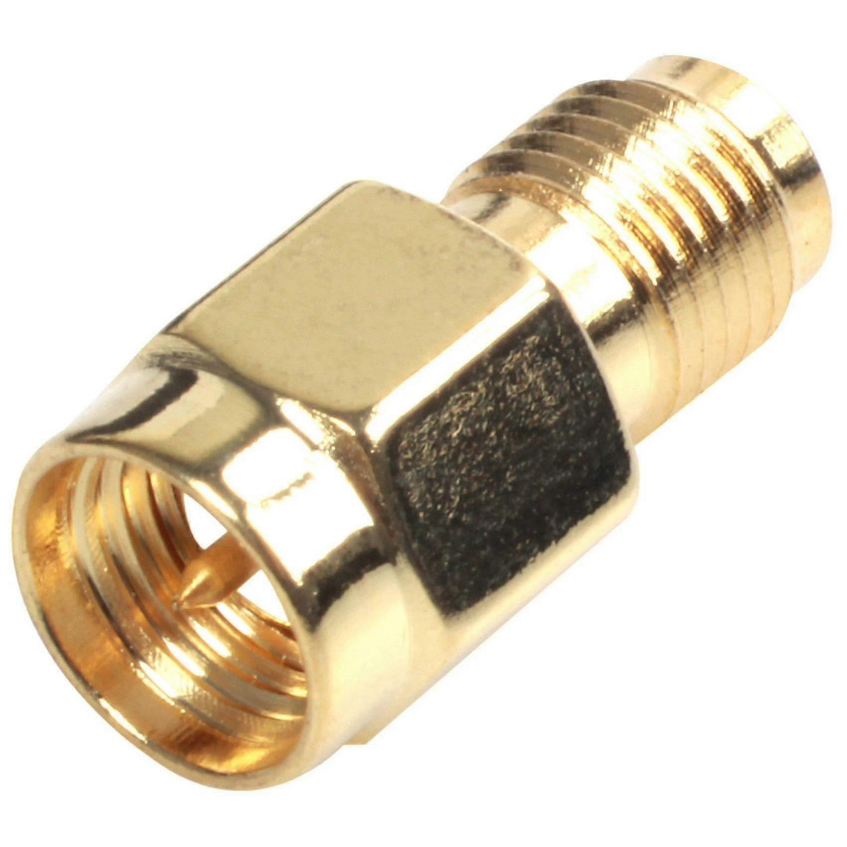 Vikye Set 5 Adattatori Coassiali SMA Maschio A RP-SMA Femmina - Connettori RF 50ohm 0-6GHz Placcati Oro