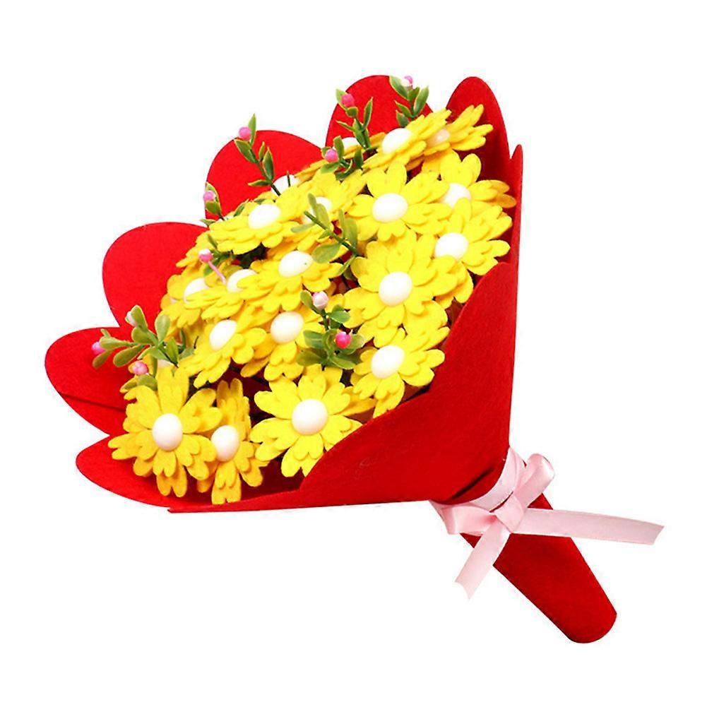 2 Pcs DIY Holding Flowers Artificial Flower Bouquet for Home Office Mother's Day