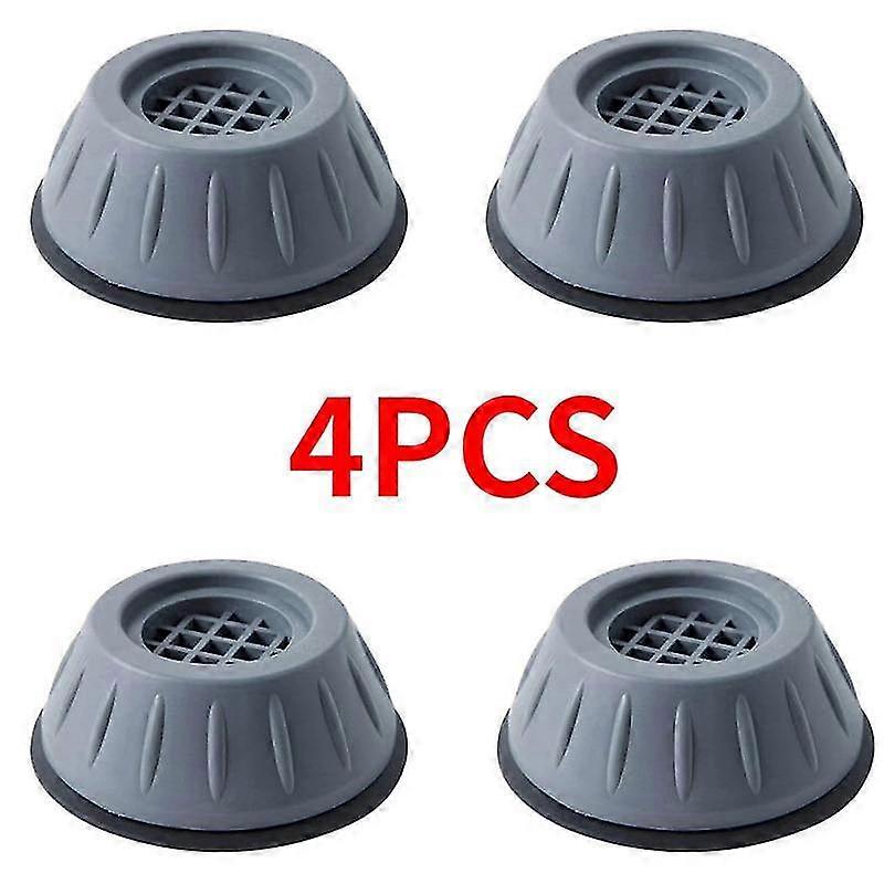 4pcs Anti Vibration Feet Pads Washing Machine Anti-vibration Pad Rubber Mat Dryer Universal Fixed Non-slip Pad Damping Roller