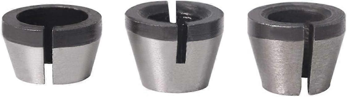 Collet Set Engraving Machine Collet Chuck Collet Adapter 6.35mm 8mm 6mm for Electric Cutting Machine Router Bit Chuck 3PCS,2024 Ping