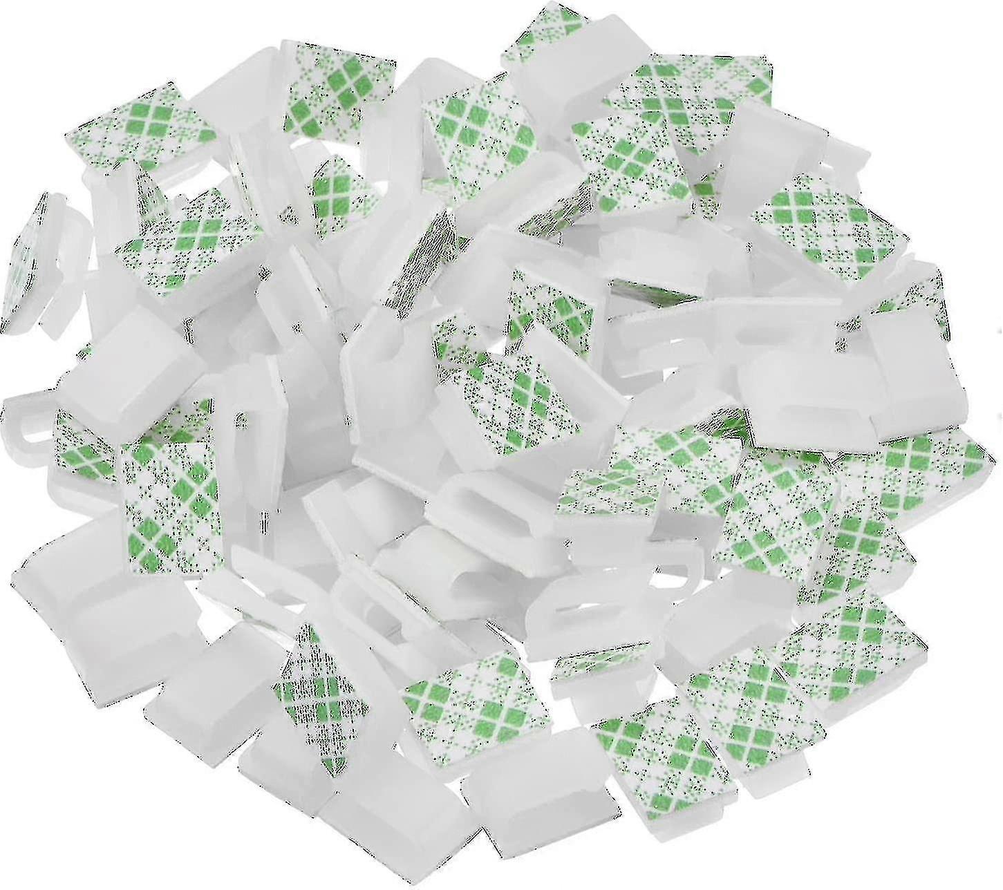 100 Pieces Self-adhesive Cable Clips Wire Clips Cable Management Cable Ties Wire