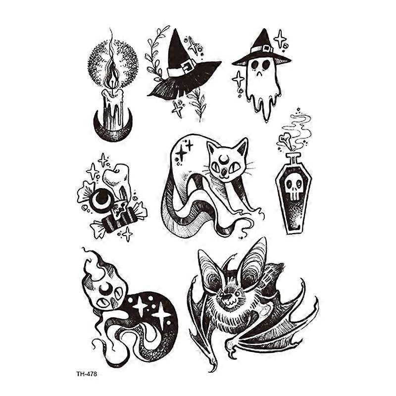 Cadılar Bayramı kedi çıkartmaları