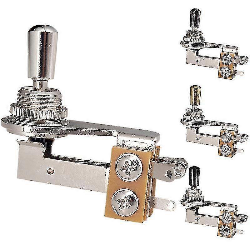 3-vägsbrytare rätvinklig L-typ gitarr vippbrytare med kopparhuvud för elgitarrbas