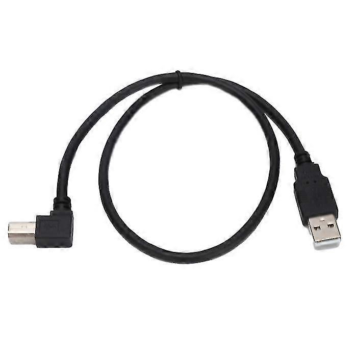 Usb-a To Usb-b Cable Usb-a To Usb-b Male Conversion Cable Cord Right Angle Connection Adapter Cable 0.5m