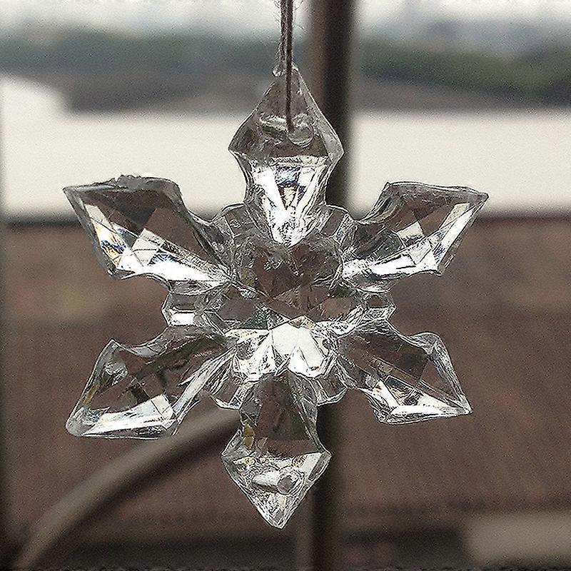 10/20Pcs Christmas Party Snowman Ornament Snowflake Hanging Balls Bauble Party Decor