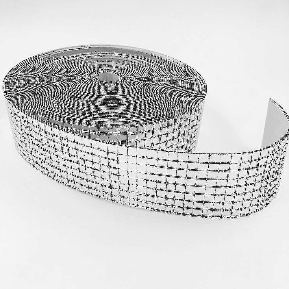 Roll Self Adhesive Mini Square And Round Mirror Mosaic Tile