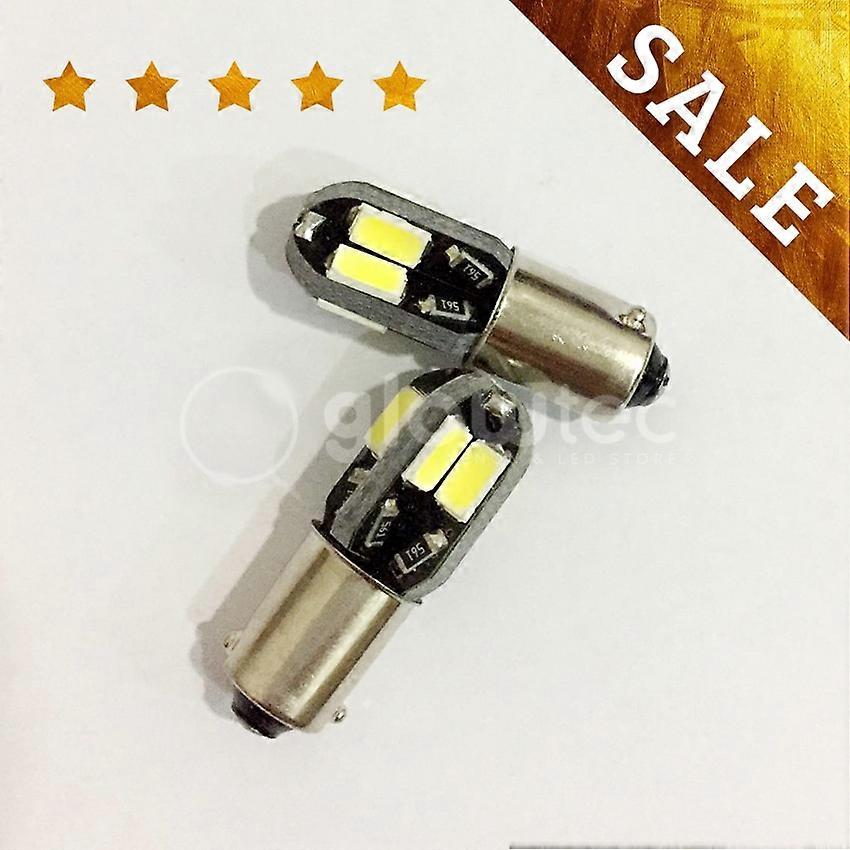 2 stuks CANBUS T10 BA9S T4W 8SMD 4W auto led-opruimingslichten, wit blauw rood CE zijmarkeringslamp, deurleeslamp