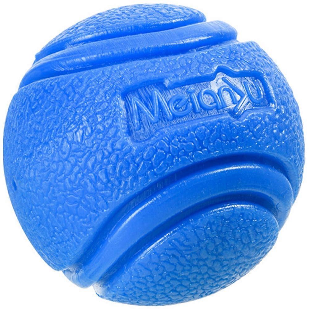 MEIANJU 6cm Pet Bite Resistant TPR Bouncing Ball Dog Interactive Training Toy - Blue