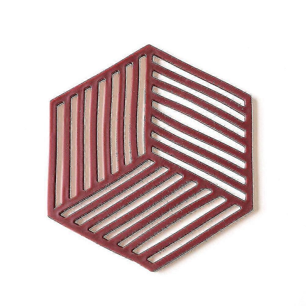 5pc Silic Er Sechskantmatten Pad -isolierte Schüssel Tischset Home R Desktop
