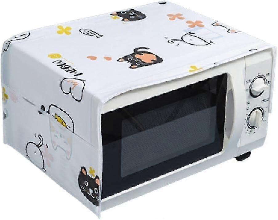 microwave oven/multi-function oven dust proof grease proof cover,pocket kitchen protector (cat pattern)