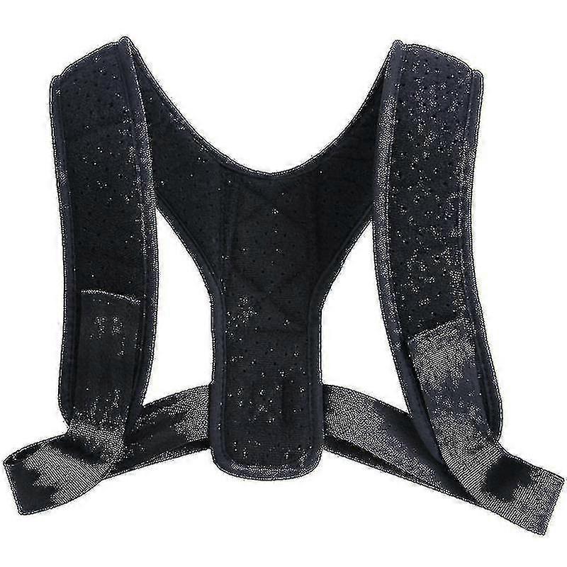 Posture Corrector Adjustable Back Shoulder Correction Brace Belt Clavicle Fracture Support(1 Piece,black