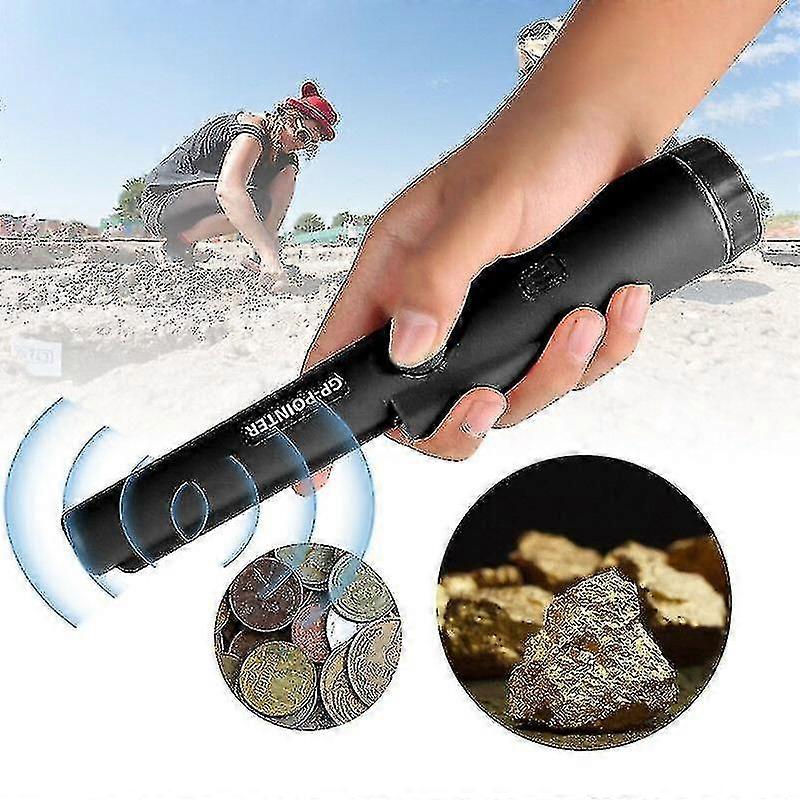 New Handheld Metal Detector 360 Side Detection With Led Pinpoint Metal Finder Scanner1pcs-black