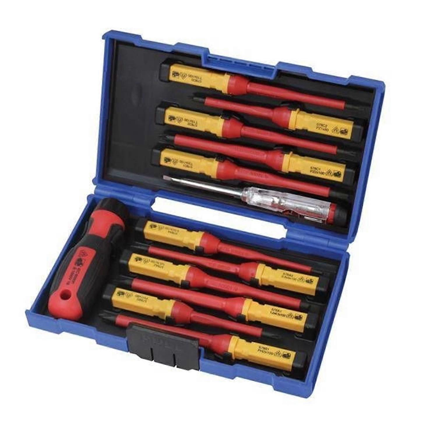 Interchangeable VDE Screwdriver Set, 13 Piece