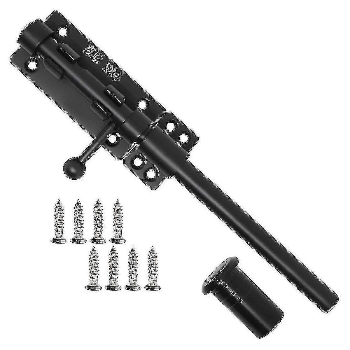 Heavy Duty Slide Bolt Gate Latch With A Padlock, Horizontal Bolt La...