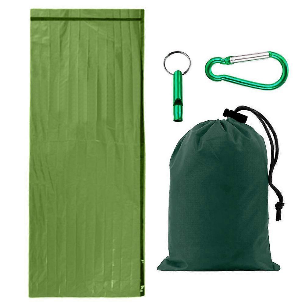 Notfallschlafsack-Notfallschlafsack Isolierdecke 26 Mikron PE aluminisierte Folie Camping Survival Notfall Einzelschlafsack, Verwendung als Em