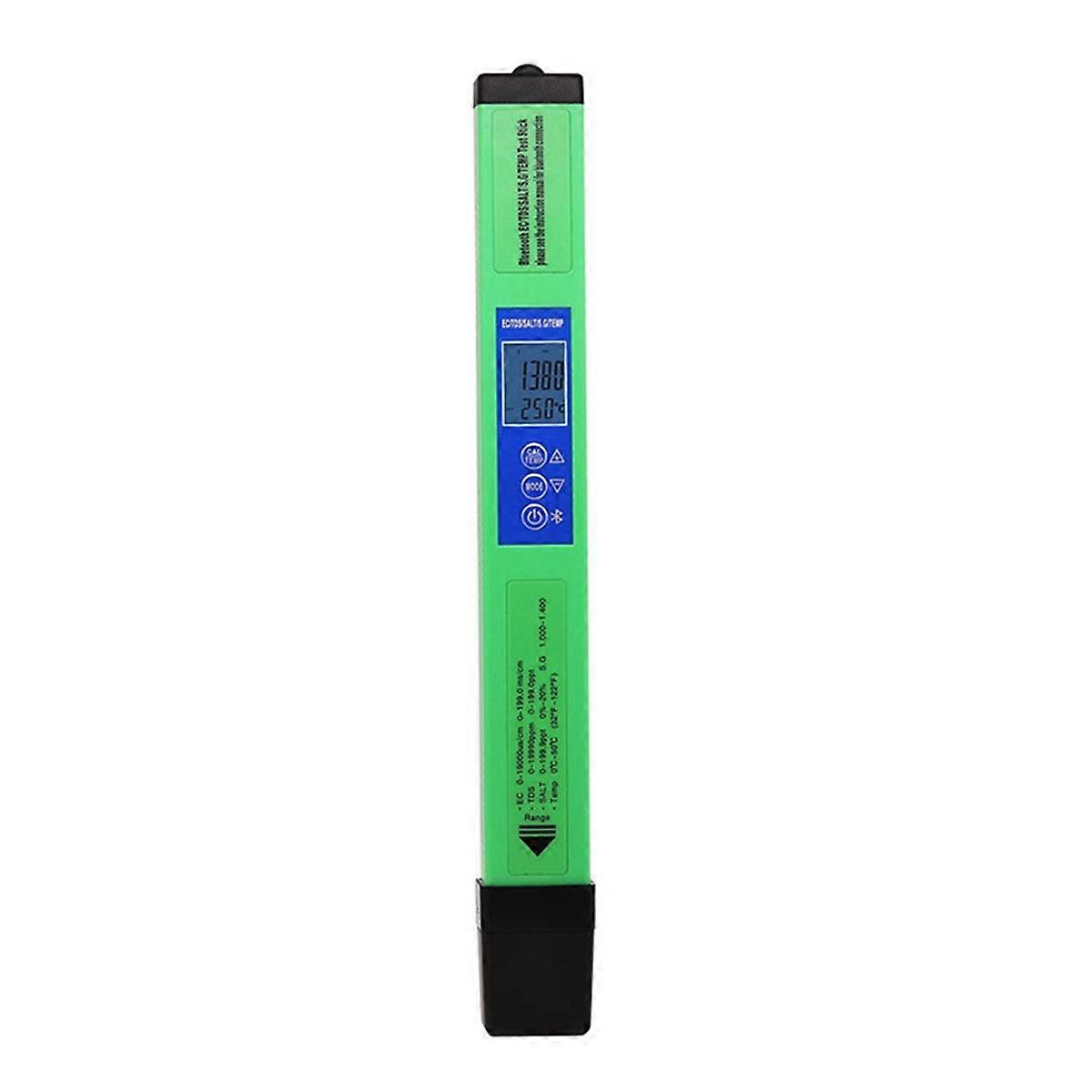 5 In 1 Water Quality Tester Digital EC TDS SALT SG TEMP Detector Bluetooth APP Control for Drinking